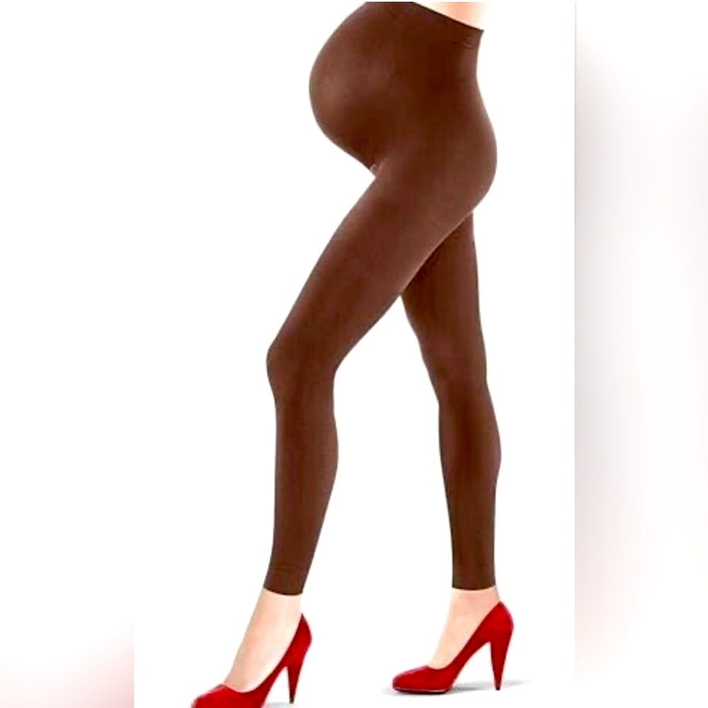 NWT Assets by SPANX Maternity Marvelous Momma  Brown Leggings - Size 3/Med